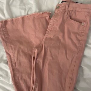 Fashion Nova pink flare jeans
